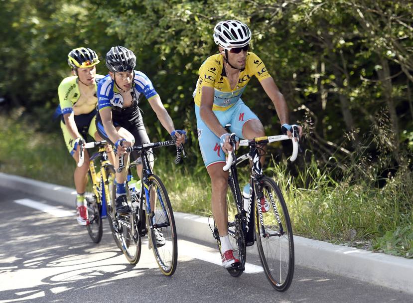 L&#39;azione di Nibali in salita, sempre incisiva in questo Tour. Bettini